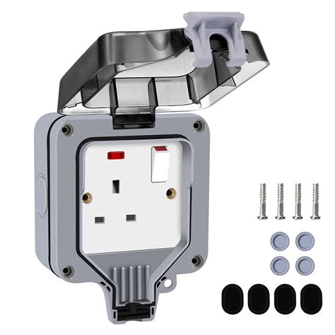 outside electric socket box|external socket outlet.